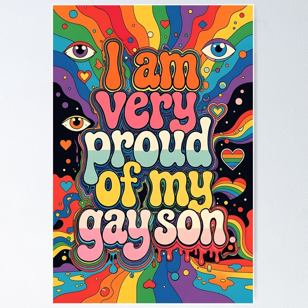 Item preview, I Am Very Proud of My Gay Son - Psychedelic Pride designed and sold by ZhivanCrimson.