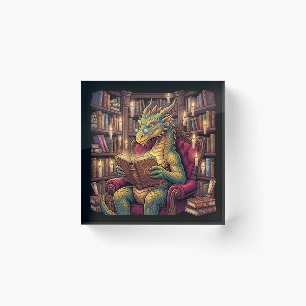 Item preview, Reading Dragon Library designed and sold by The Quiet Canvas By Jacky.