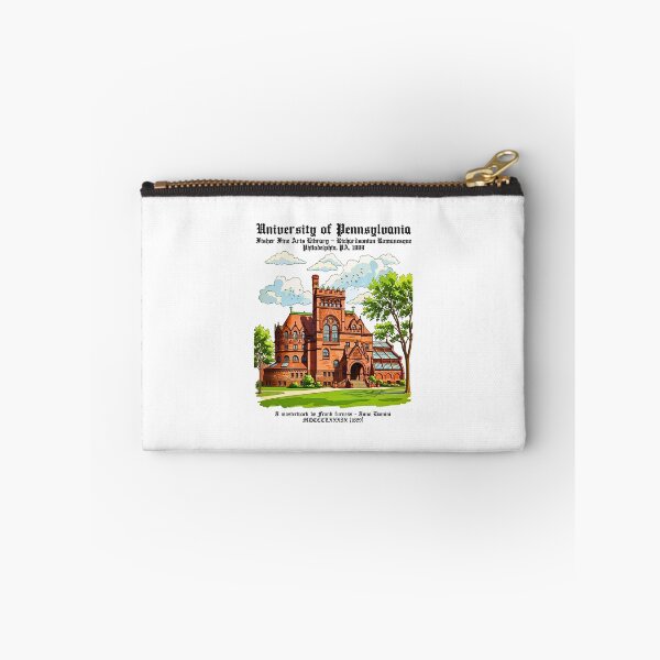 Item preview, University of Pennsylvania Fisher Fine Arts Library Richardsonian Romanesque Architecture Illustration designed and sold by EvergreenPark - Tee Studio.