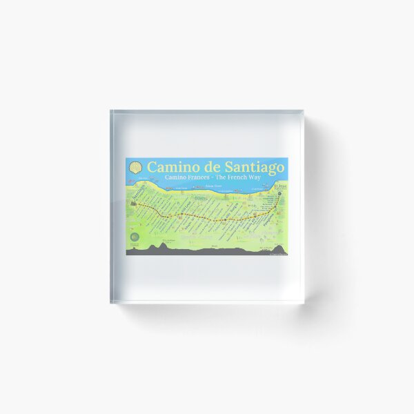 Item preview, Camino de Santiago - Camino Frances - The French Way designed and sold by Inspiring Maps.