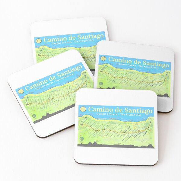 Item preview, Camino de Santiago - Camino Frances - The French Way designed and sold by Inspiring Maps.