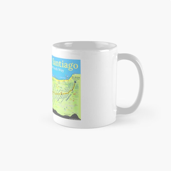 Item preview, Camino de Santiago - Camino Frances - The French Way designed and sold by Inspiring Maps.