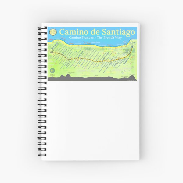 Item preview, Camino de Santiago - Camino Frances - The French Way designed and sold by Inspiring Maps.