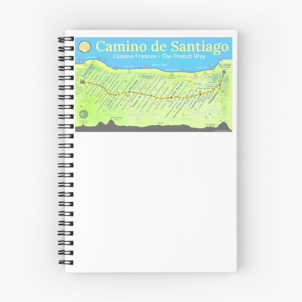 Item preview, Camino de Santiago - Camino Frances - The French Way designed and sold by Inspiring Maps.