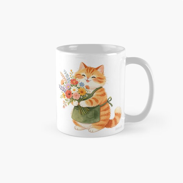Item preview,  Cute Orange Cat Flower Bouquet Gift designed and sold by onjirastudio7.