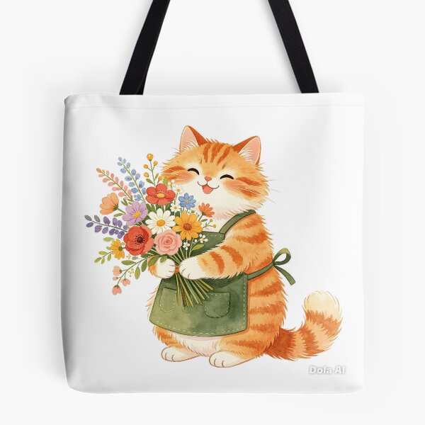 Item preview,  Cute Orange Cat Flower Bouquet Gift designed and sold by onjirastudio7.