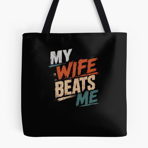 Item preview, My Wife Beats Me Funny Husband Marriage Relationship designed and sold by JonesFlora2025.