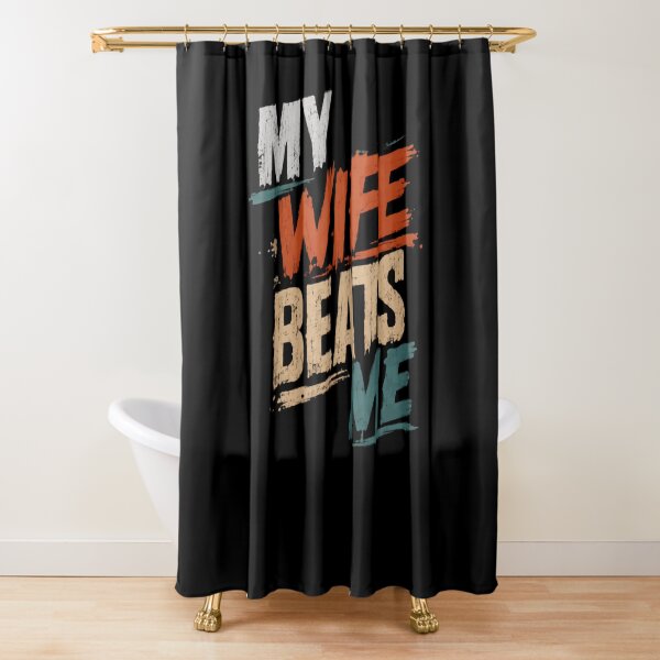 Item preview, My Wife Beats Me Funny Husband Marriage Relationship designed and sold by JonesFlora2025.