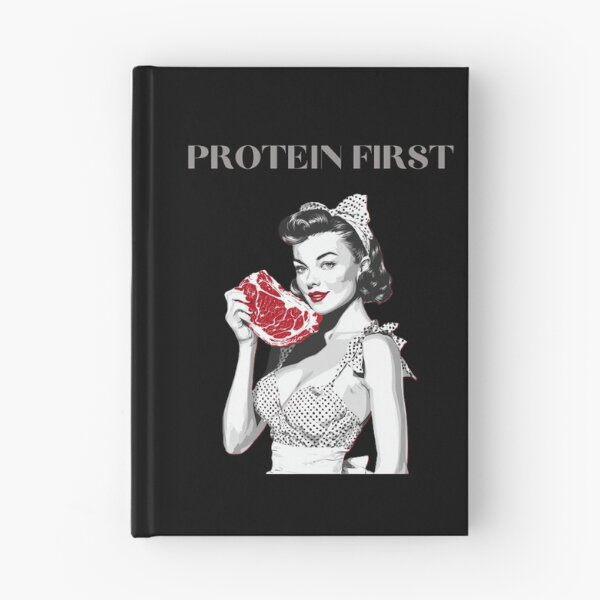 Item preview, Protein first, funny design for those who lift designed and sold by BeautyFullMerch.