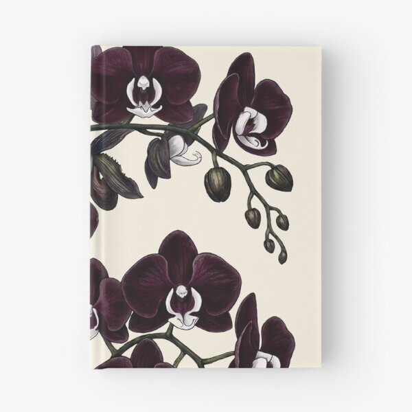 Item preview, Vintage Phalaenopsis Orchid Moody Botanical Illustration designed and sold by LinaValearte.