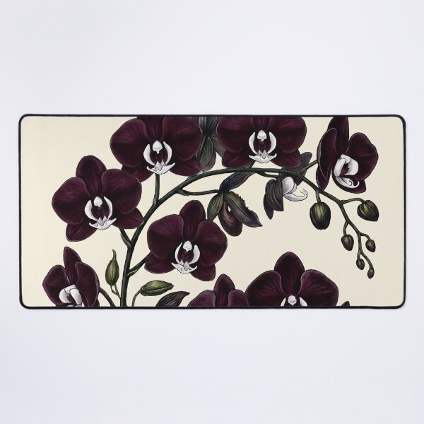 Item preview, Vintage Phalaenopsis Orchid Moody Botanical Illustration designed and sold by LinaValearte.