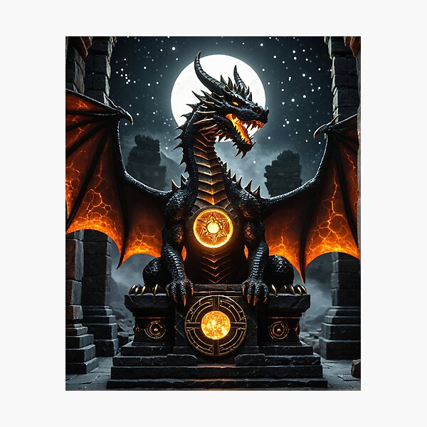 Item preview, Solar Dragon Signature Relic Fantasy Art designed and sold by PixelFlowArt.