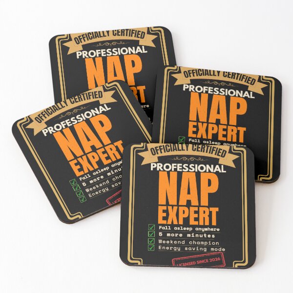 Item preview, Officially Certified Professional Nap Expert Funny Sleep T-Shirt designed and sold by Uvclick.