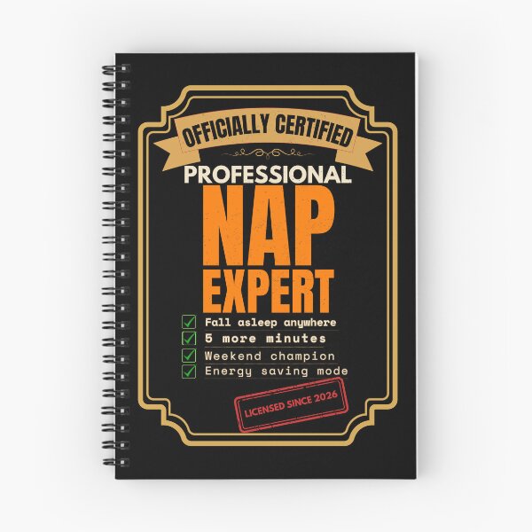 Item preview, Officially Certified Professional Nap Expert Funny Sleep T-Shirt designed and sold by Uvclick.