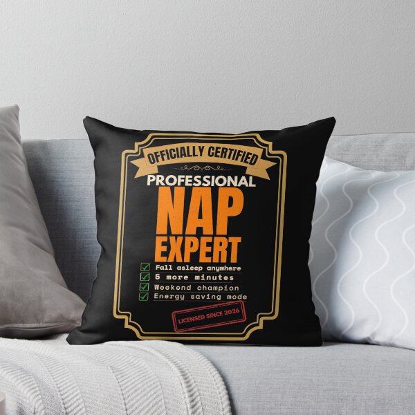Item preview, Officially Certified Professional Nap Expert Funny Sleep T-Shirt designed and sold by Uvclick.