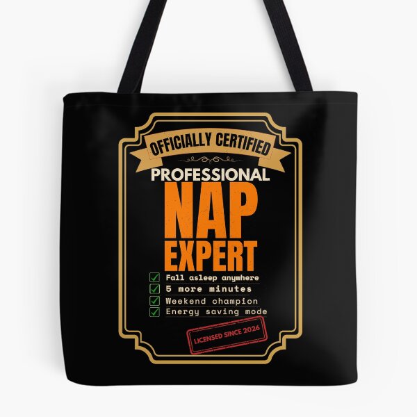 Item preview, Officially Certified Professional Nap Expert Funny Sleep T-Shirt designed and sold by Uvclick.