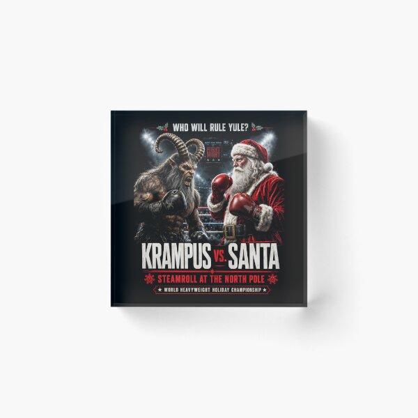 Item preview, Krampus vs Santa North Pole Fight Night designed and sold by Victor Shadehorn.
