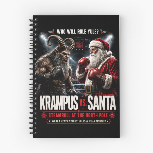 Item preview, Krampus vs Santa North Pole Fight Night designed and sold by Victor Shadehorn.