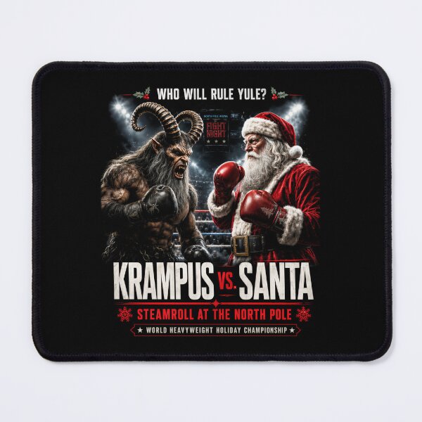 Item preview, Krampus vs Santa North Pole Fight Night designed and sold by Victor Shadehorn.