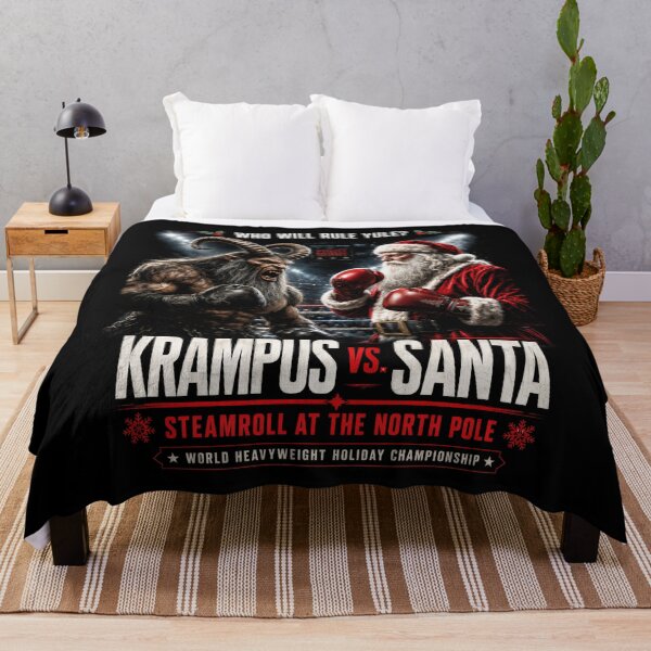 Item preview, Krampus vs Santa North Pole Fight Night designed and sold by Victor Shadehorn.