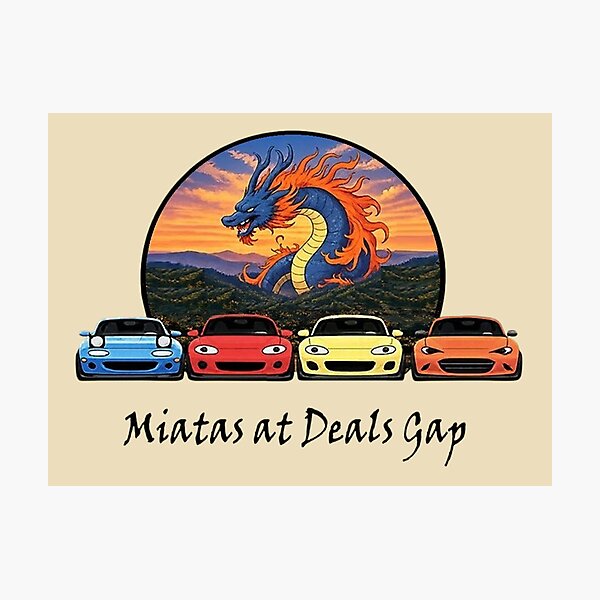 Item preview, Miatas at Deals Gap designed and sold by MyYata.