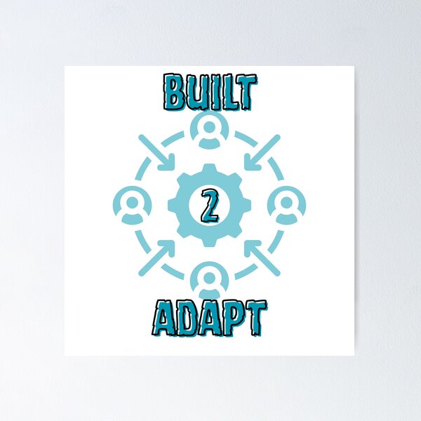 Item preview, Built to Adapt Gear Icon designed and sold by Snedsdigital.