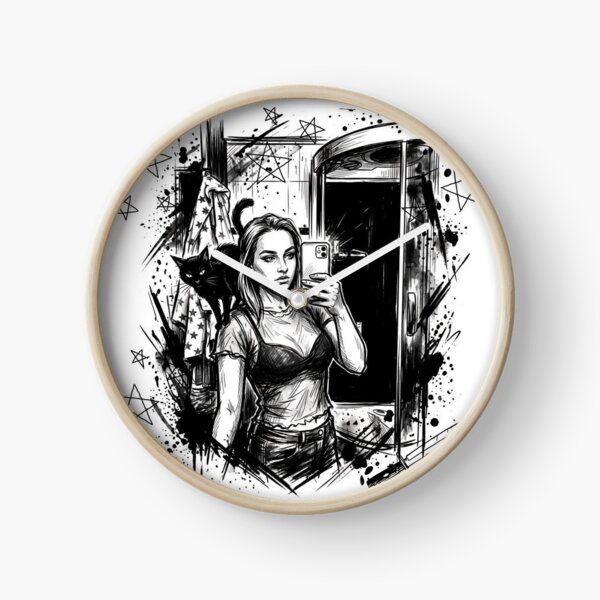 Item preview, mirror and black cat - white designed and sold by CaylaTay.