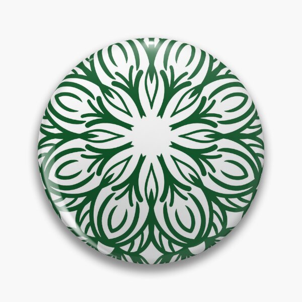 Item preview, Green Mandala with Laurel Leaf Wreath Pattern designed and sold by Jyoti-Quotes.