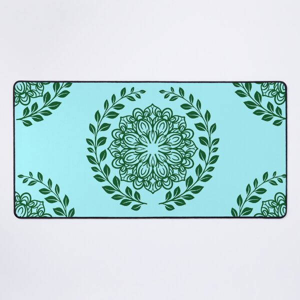 Item preview, Green Mandala with Laurel Leaf Wreath Pattern designed and sold by Jyoti Digital Artist.