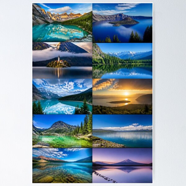 Item preview, Lakes around the World designed and sold by Bebe5512.