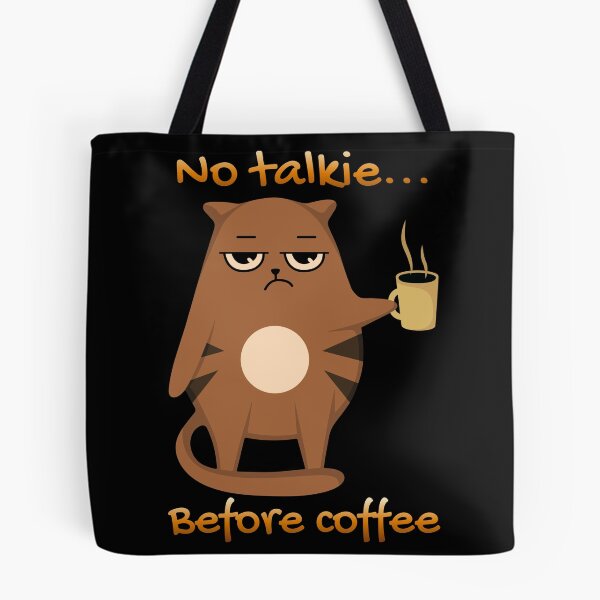 Item preview, No Talkie... Before Coffee designed and sold by Eranthe Bernardo.
