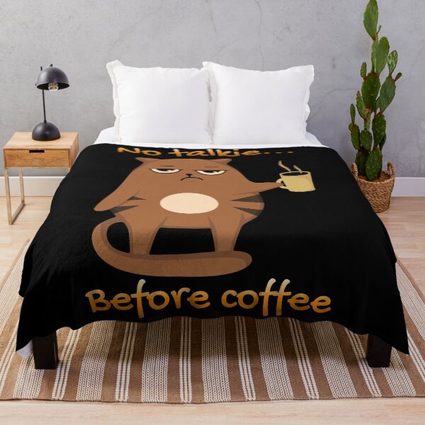 Item preview, No Talkie... Before Coffee designed and sold by Eranthe Bernardo.