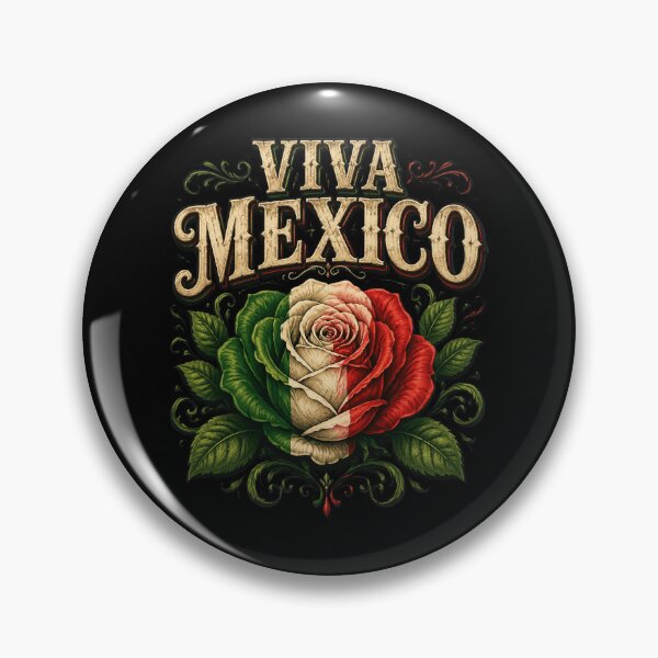 Item preview, Viva Mexico Flag Rose Flowers Independence Day designed and sold by OlakunleOloroz.