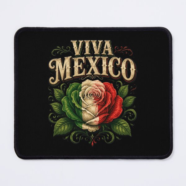 Item preview, Viva Mexico Flag Rose Flowers Independence Day designed and sold by OlakunleOloroz.