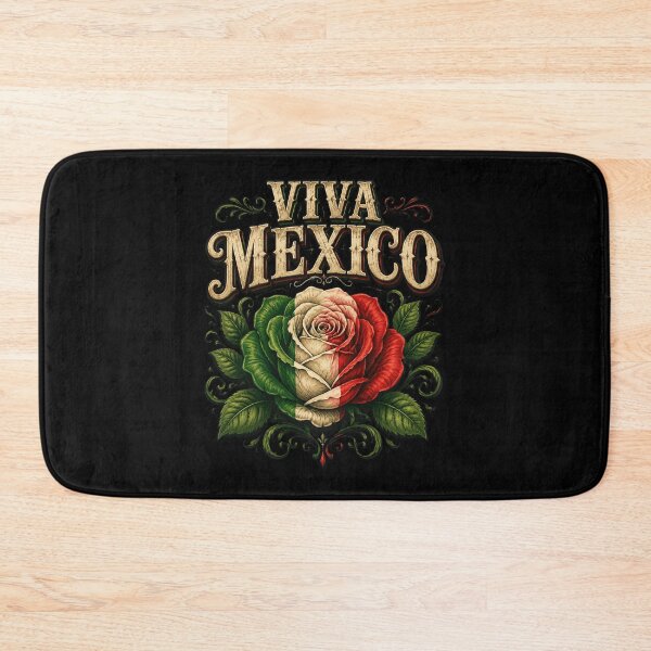 Item preview, Viva Mexico Flag Rose Flowers Independence Day designed and sold by OlakunleOloroz.