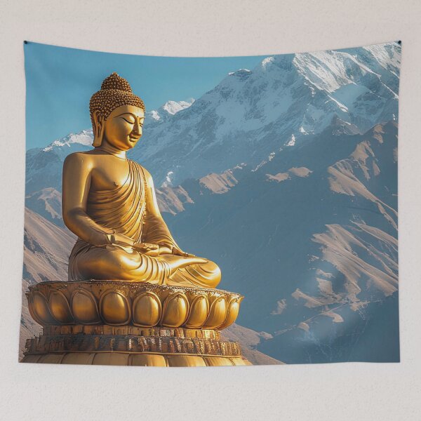 Item preview, Golden Buddha Mountain Sanctuary designed and sold by ZenGrooves.