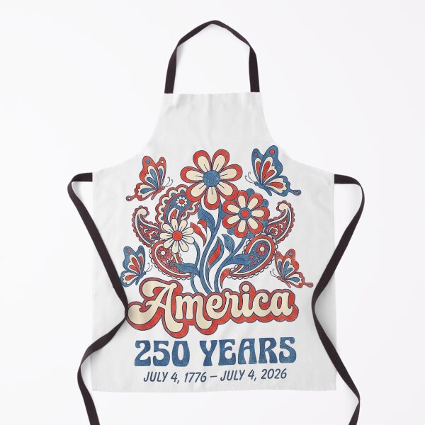 Item preview, Retro America 250 Years Semiquincentennial Floral Patriotic Fourth Of July 2026 designed and sold by Daisy Grimes.