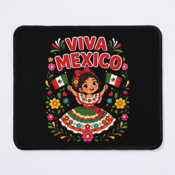 Item preview, Viva Mexico Girl Mexican Flag Independence Day designed and sold by OlakunleOloroz.
