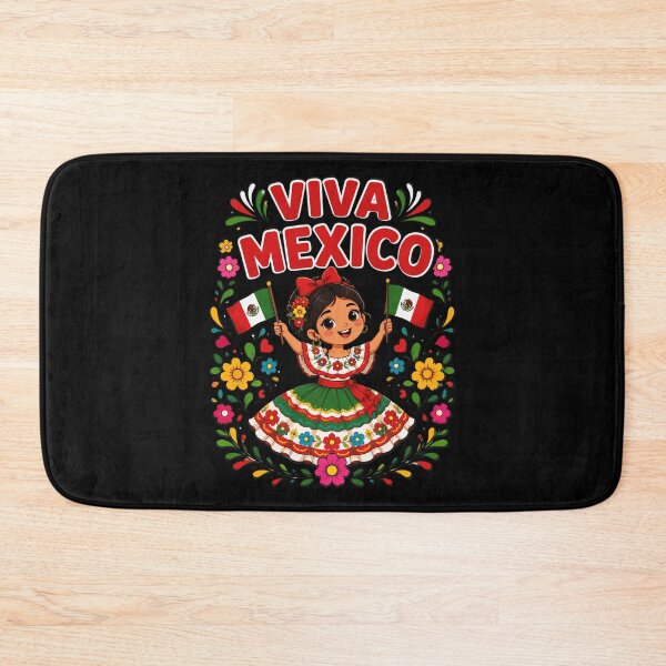 Item preview, Viva Mexico Girl Mexican Flag Independence Day designed and sold by OlakunleOloroz.
