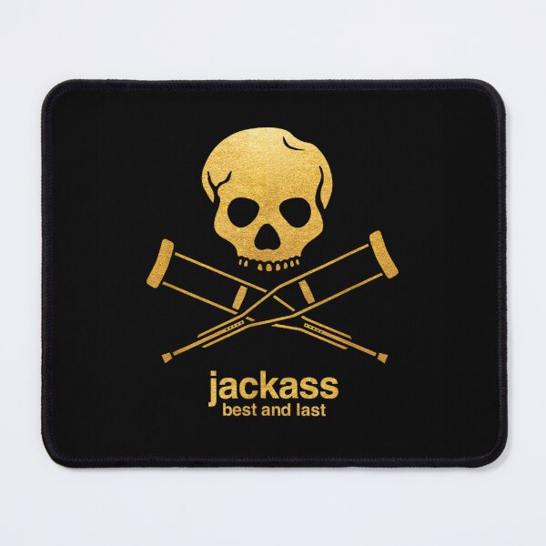 Item preview, Vintage Gold Foil Jackass Skull And Crutches Best And Last Stunt designed and sold by Daisy Grimes.