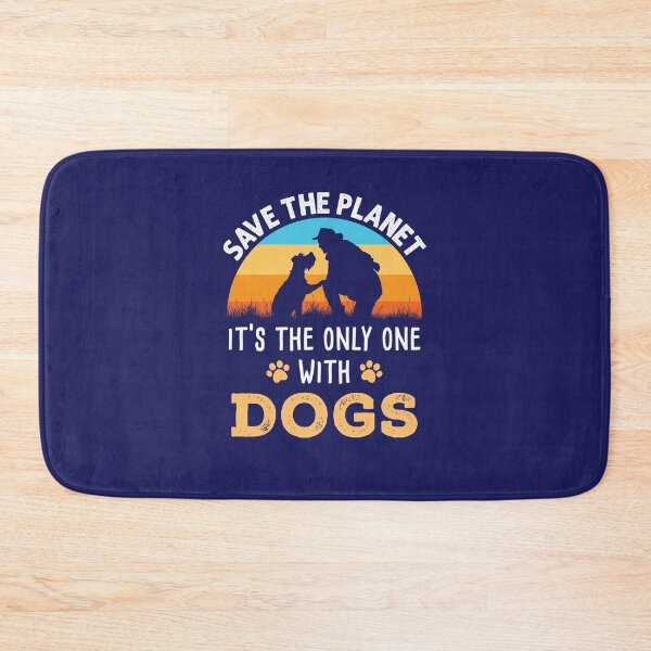 Item preview, Save the Planet It's the Only One with Dogs Earth Day Retro designed and sold by jaygo.