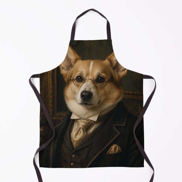 Item preview, Victorian Corgi Portrait with Glasses designed and sold by VelarisMoon.