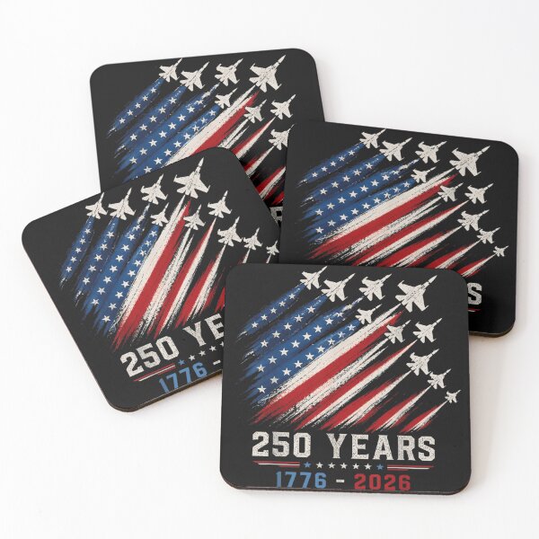 Item preview, Distressed American Flag Fighter Jets America 250 Years Semiquincentennial 4th July designed and sold by Daisy Grimes.