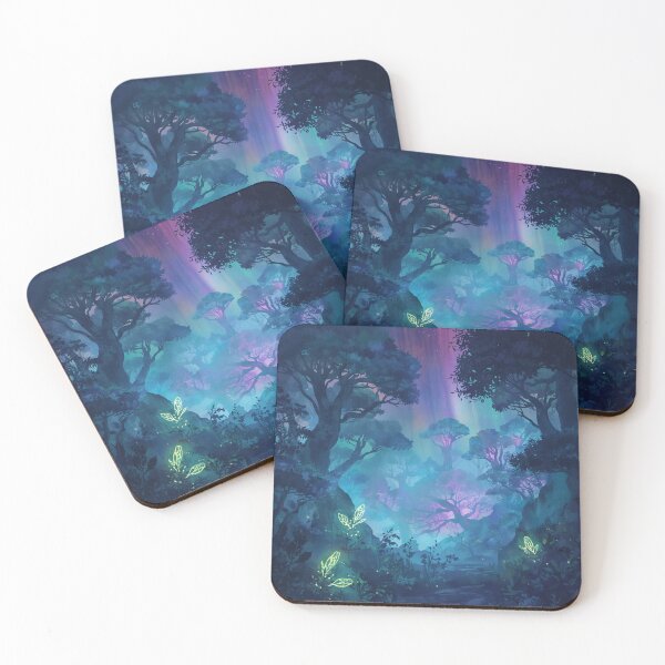 Item preview, Ethereal Spirit Forest Watercolor Fantasy Landscape designed and sold by Luminous Wilds.
