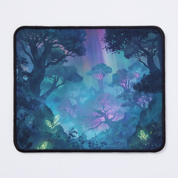 Item preview, Ethereal Spirit Forest Watercolor Fantasy Landscape designed and sold by Luminous Wilds.