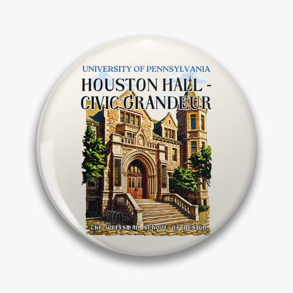 Item preview, Historic Houston Hall Architectural Art designed and sold by EvergreenPark - Tee Studio.