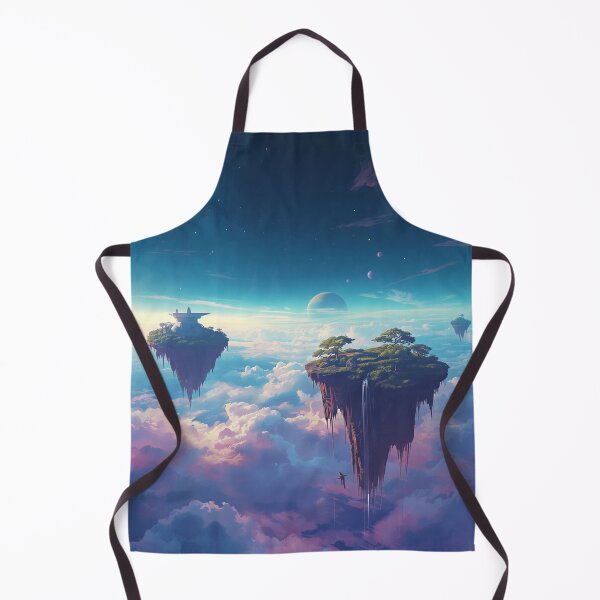 Item preview, Floating Sky Islands Watercolor Fantasy Landscape designed and sold by Luminous Wilds.