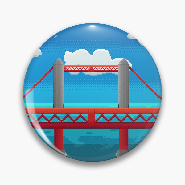 Item preview, Seabridge View pixelart landscape designed and sold by CyberphnxArtz.