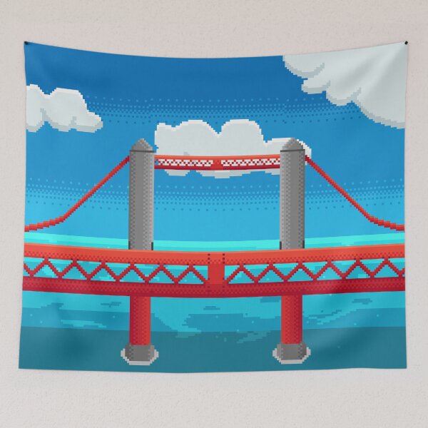 Item preview, Seabridge View pixelart landscape designed and sold by CyberphnxArtz.