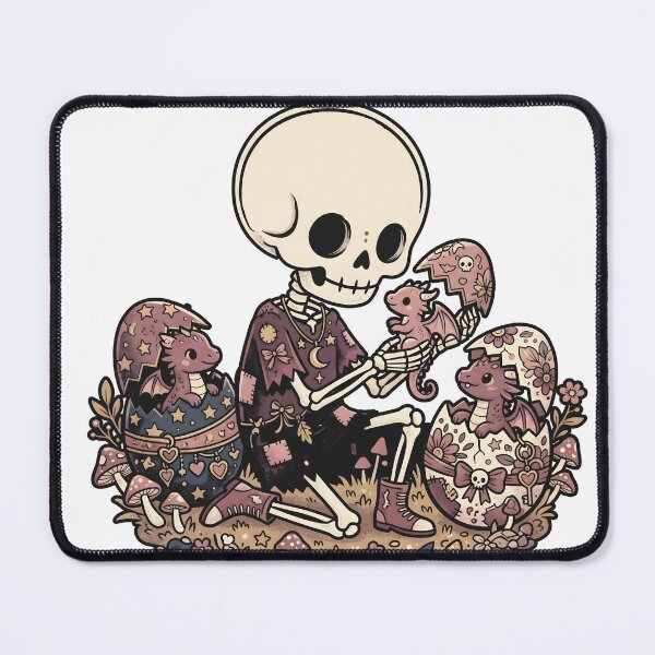 Item preview, Skeleton Nurturing Baby Dragons Hatching from Decorated Eggs designed and sold by MisteryDesigner.